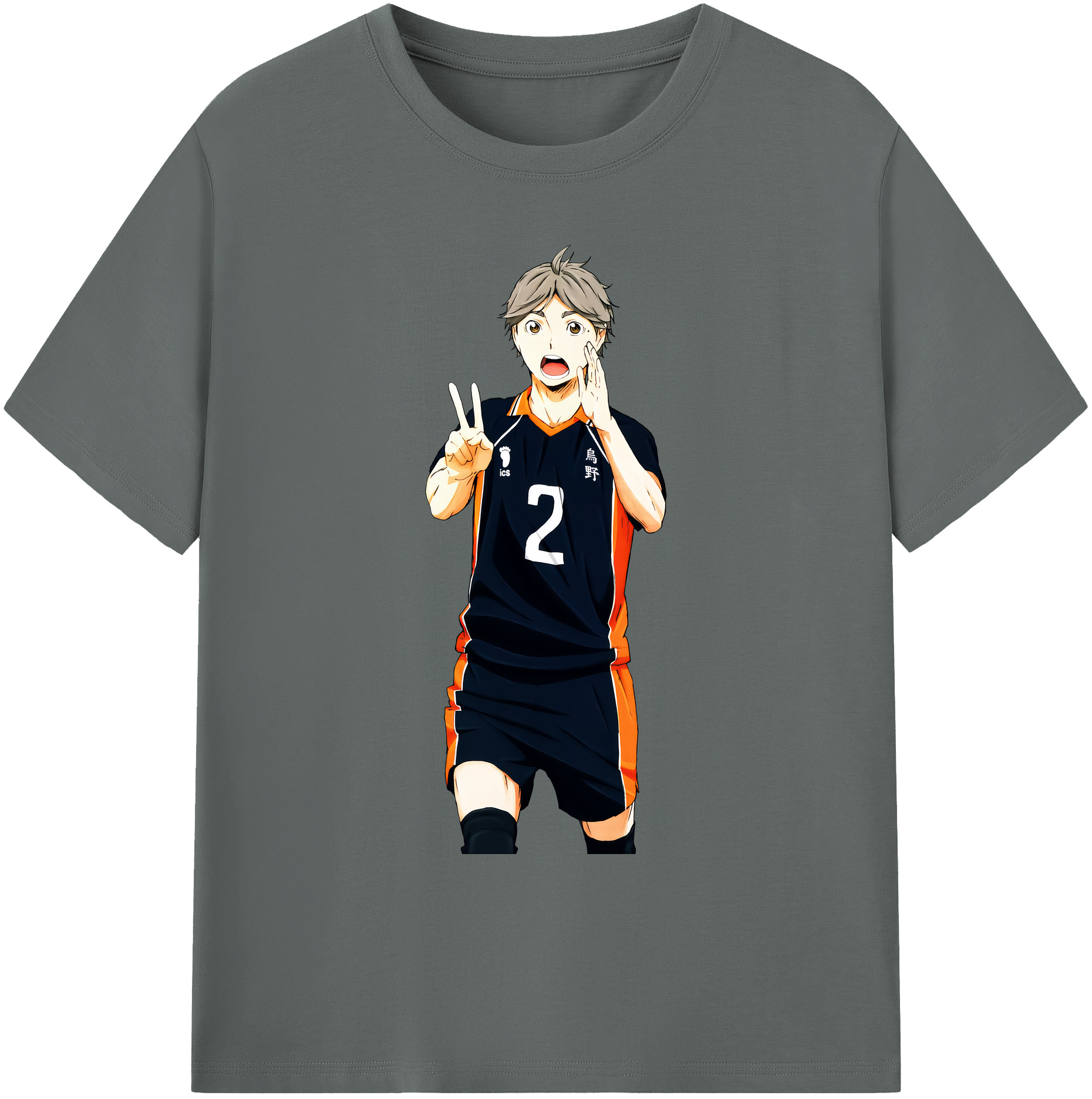 （画像用） ハイキュー!! Haikyu!! 綿100％ メンズ半袖Tシャツ｜肌触りやわらか＆通気性